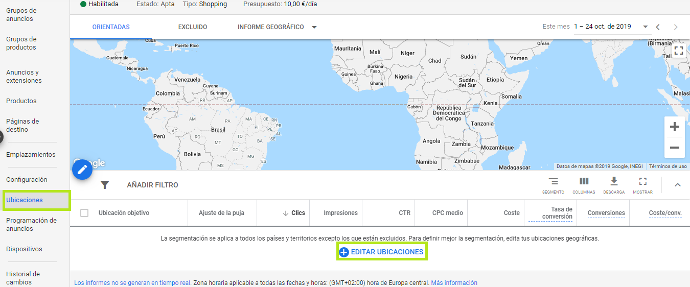 Google Ads Segmentación Geográfica