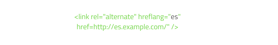 HReflang ejemplo código idioma